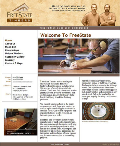 FreeState Timbers Web Site